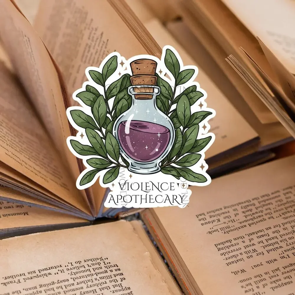 Violence Apothecary Fantasy Book Sticker Booktok Dragon Romantasy Romance Fae